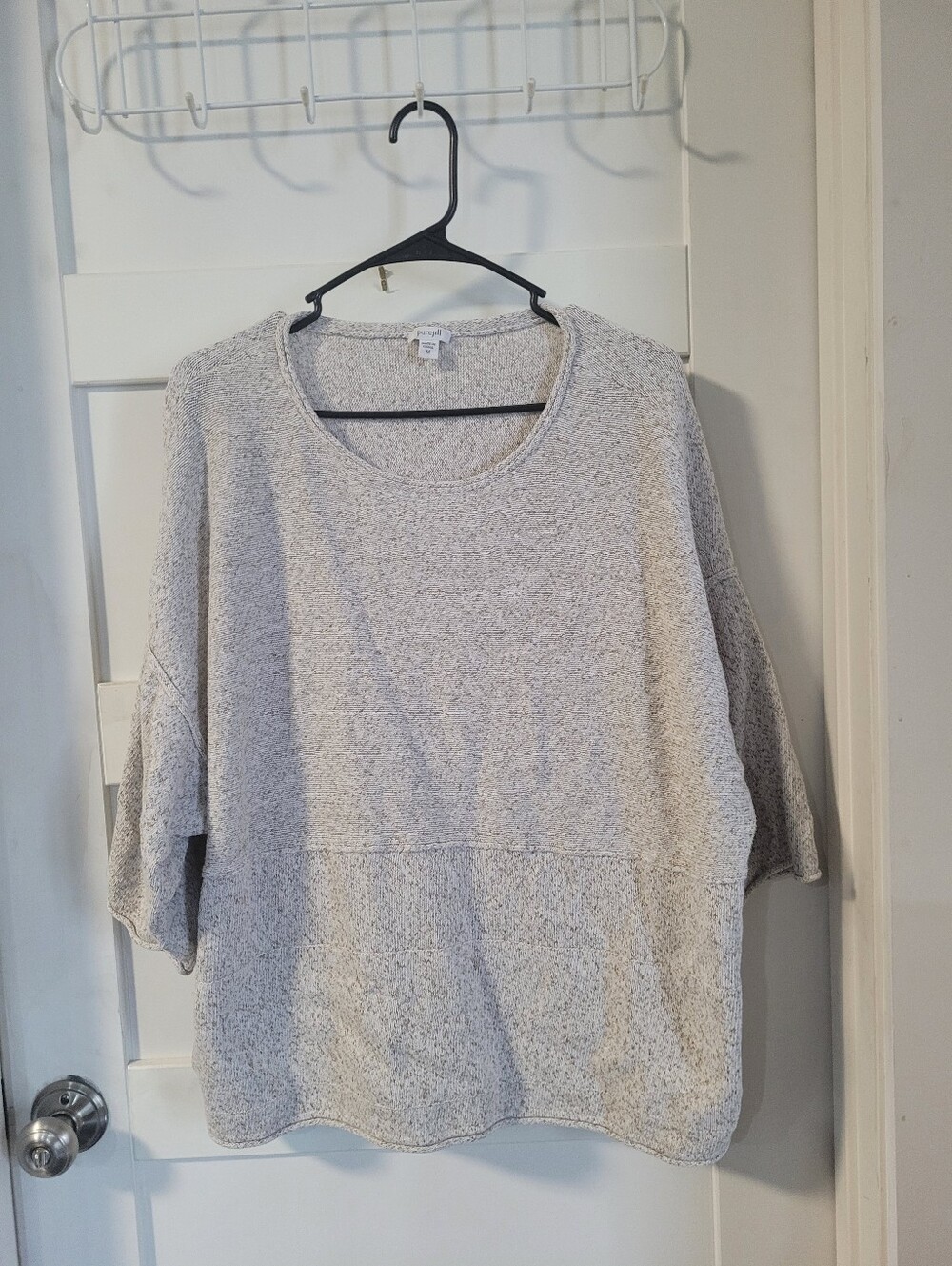 Cozy Light Gray Heather Pullover Sweatshirt